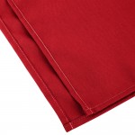 Intedge Red 65/35 Polycotton Blend Cloth Napkins, 20