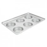 Chicago Metallic 42425 Glazed Aluminized Steel 15 Mold 3.42 oz. Individual ePAN Hamburger Bun / Muffin Top / Cookie Pan - 17 11/16 Chicago Metallic 42425 Glazed Aluminized Steel 15 Mold 3.42 oz. Individual ePAN Hamburger Bun / Muffin Top / Cookie Pan - 17 11/16