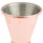 Barfly® M37002CP 25 mL & 50 mL (0.85 oz. & 1.7 oz.) Copper-Plated Japanese Style Jigger Barfly® M37002CP 25 mL & 50 mL (0.85 oz. & 1.7 oz.) Copper-Plated Japanese Style Jigger