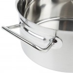 Vollrath 47742 Intrigue 4.25 Qt. Stainless Steel Sauce Pan with Aluminum-Clad Bottom