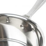 Vollrath 47742 Intrigue 4.25 Qt. Stainless Steel Sauce Pan with Aluminum-Clad Bottom