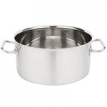 Vollrath 47742 Intrigue 4.25 Qt. Stainless Steel Sauce Pan with Aluminum-Clad Bottom