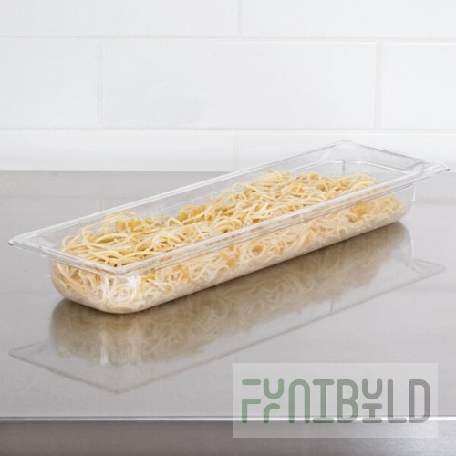 Vollrath 8052410 Super Pan® 1/2 Size Long Clear Polycarbonate Food Pan - 2 1/2