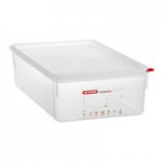 Araven 03023 1/6 Size Translucent Polypropylene Food Pan with Airtight Lid - 2 1/2 Araven 03023 1/6 Size Translucent Polypropylene Food Pan with Airtight Lid - 2 1/2