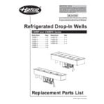 Hatco CWBP-6 Six Pan Slanted Drop-In Refrigerated Cold Food Well with Drain - 120V Hatco CWBP-6 Six Pan Slanted Drop-In Refrigerated Cold Food Well with Drain - 120V