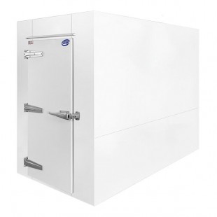 Leer 5X10AD 5' x 10' Auto Defrost Cooler / Freezer / Ice Transport with 2 Swing Doors