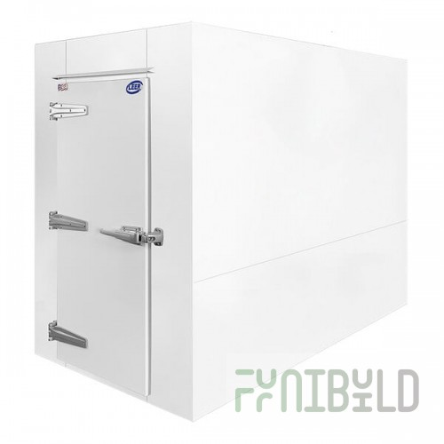 Leer 5X10AD 5' x 10' Auto Defrost Cooler / Freezer / Ice Transport with 2 Swing Doors