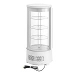 Avantco CRR-2-HCW White Countertop Rotating Refrigerated Cake Display