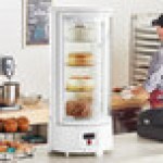 Avantco CRR-2-HCW White Countertop Rotating Refrigerated Cake Display