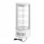 Avantco CRR-2-HCW White Countertop Rotating Refrigerated Cake Display