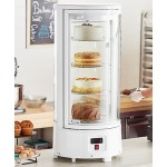 Avantco CRR-2-HCW White Countertop Rotating Refrigerated Cake Display