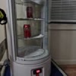 Avantco CRR-2-HCW White Countertop Rotating Refrigerated Cake Display