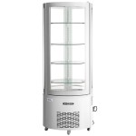 Avantco BCR-15-HC White Circular Glass Refrigerated Display Case Avantco BCR-15-HC White Circular Glass Refrigerated Display Case