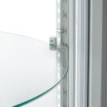 Avantco BCR-15-HC White Circular Glass Refrigerated Display Case Avantco BCR-15-HC White Circular Glass Refrigerated Display Case