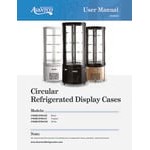 Avantco BCR-15-HC White Circular Glass Refrigerated Display Case Avantco BCR-15-HC White Circular Glass Refrigerated Display Case