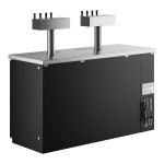 Avantco UDD-60-HC (2) Four Tap Shallow Depth Kegerator Beer Dispenser - Black, (2) 1/2 Keg Capacity Avantco UDD-60-HC (2) Four Tap Shallow Depth Kegerator Beer Dispenser - Black, (2) 1/2 Keg Capacity