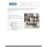 Lavex Medium Black 2-Shelf Utility Cart with Flat Top and Built-In Tool Compartment - 38 Lavex Medium Black 2-Shelf Utility Cart with Flat Top and Built-In Tool Compartment - 38