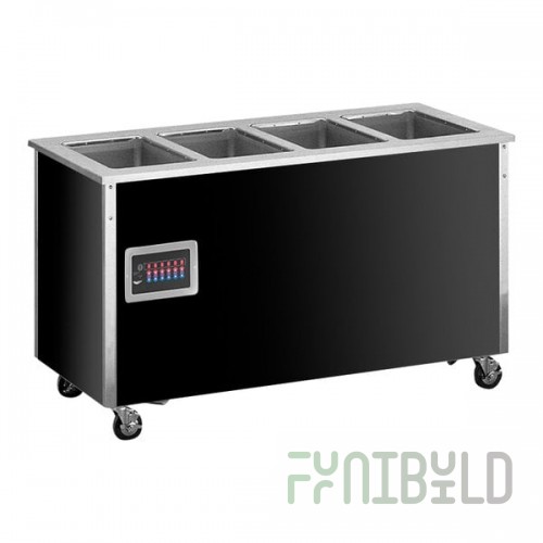 Vollrath 4-Series 36230 Signature Server® Three Well Hot Food Station Base with Stainless Steel Counter - 46