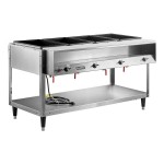 Vollrath 38004 ServeWell® Electric Four Pan Hot Food Table 120V - Sealed Well