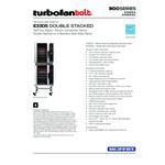 Moffat E33D5/2 Turbofan Double Deck Half Size Electric Digital Convection Oven with Steam Injection and Stand - 208V, 1 Phase, 12 kW Moffat E33D5/2 Turbofan Double Deck Half Size Electric Digital Convection Oven with Steam Injection and Stand - 208V, 1 Phase, 12 kW