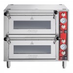 Avantco DPO-18-DD Double Deck Countertop Pizza/Bakery Oven with Two Independent Chambers - 3200W, 240V