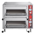 Avantco DPO-18-DD Double Deck Countertop Pizza/Bakery Oven with Two Independent Chambers - 3200W, 240V