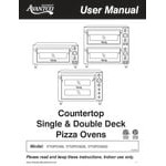 Avantco DPO-18-DD Double Deck Countertop Pizza/Bakery Oven with Two Independent Chambers - 3200W, 240V