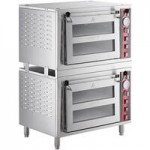 Avantco DPO-18-DD Double Deck Countertop Pizza/Bakery Oven with Two Independent Chambers - 3200W, 240V