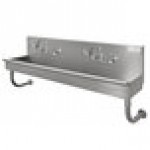 Advance Tabco 19-18-40-ADA-F 16-Gauge Stainless Steel ADA Multi-Station Hand Sink with 5 Advance Tabco 19-18-40-ADA-F 16-Gauge Stainless Steel ADA Multi-Station Hand Sink with 5