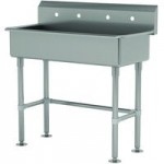 Advance Tabco 19-18-40-ADA-F 16-Gauge Stainless Steel ADA Multi-Station Hand Sink with 5 Advance Tabco 19-18-40-ADA-F 16-Gauge Stainless Steel ADA Multi-Station Hand Sink with 5