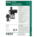 Waring WFP16SC Combination Food Processor with 4 Qt. Clear Bowl, Continuous Feed Attachment, and 3 Discs - 2 hp