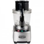 Waring WFP16SC Combination Food Processor with 4 Qt. Clear Bowl, Continuous Feed Attachment, and 3 Discs - 2 hp
