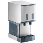 Scotsman HID207ABX-1 Meridian® Air Cooled Compact Nugget Ice Machine with 7 lb. Bin, Push Button Ice and Water Dispensing, and Cabinet Stand - 115V, 196 lb.
