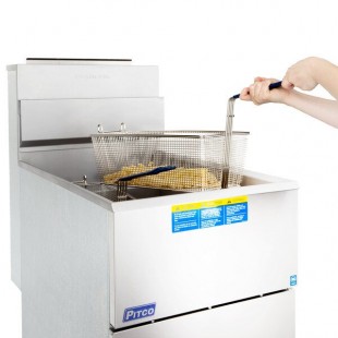 Pitco® 65C+S Natural Gas 65-80 lb. Stainless Steel Floor Fryer Pitco® 65C+S Natural Gas 65-80 lb. Stainless Steel Floor Fryer