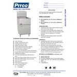 Pitco® 65C+S Natural Gas 65-80 lb. Stainless Steel Floor Fryer Pitco® 65C+S Natural Gas 65-80 lb. Stainless Steel Floor Fryer