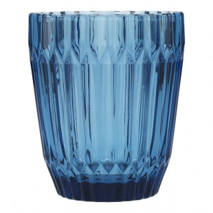 Zwiesel Fortessa Archie 12.5 oz. Cornflower Blue Round Rocks / Double Old Fashioned Glass - 6/Case