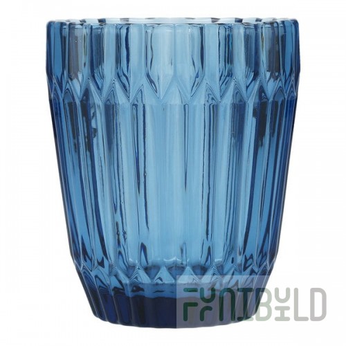 Zwiesel Fortessa Archie 12.5 oz. Cornflower Blue Round Rocks / Double Old Fashioned Glass - 6/Case