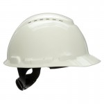3M H-701V White 4-Point Ratchet Suspension Vented Hard Hat