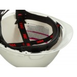 3M H-701V White 4-Point Ratchet Suspension Vented Hard Hat