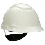 3M H-701V White 4-Point Ratchet Suspension Vented Hard Hat