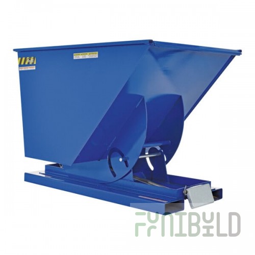 Vestil 1 Cubic Yard Light-Duty Self-Dumping Steel Forklift Hopper D-100-LD - 2,000 lb. Capacity