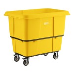 Lavex 16 Cubic Foot Yellow Leakproof Cube Truck (1000 lb. Capacity) Lavex 16 Cubic Foot Yellow Leakproof Cube Truck (1000 lb. Capacity)