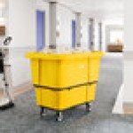 Lavex 16 Cubic Foot Yellow Leakproof Cube Truck (1000 lb. Capacity) Lavex 16 Cubic Foot Yellow Leakproof Cube Truck (1000 lb. Capacity)
