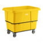 Lavex 16 Cubic Foot Yellow Leakproof Cube Truck (1000 lb. Capacity) Lavex 16 Cubic Foot Yellow Leakproof Cube Truck (1000 lb. Capacity)