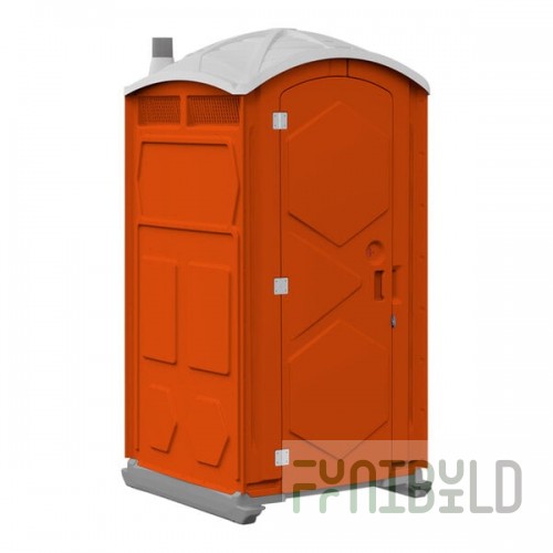J & J Echo One ET701101X3808 Orange Portable Restroom - Assembled