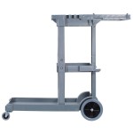 Carlisle JC1945S23 Gray Short Platform Janitorial Cart