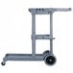 Carlisle JC1945S23 Gray Short Platform Janitorial Cart