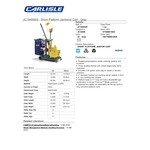 Carlisle JC1945S23 Gray Short Platform Janitorial Cart