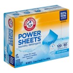 Arm & Hammer® Power Sheets Fresh Breeze Liquidless Laundry Detergent Sheets - 60/Pack