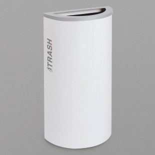 Ex-Cell Kaiser RC-KDHR-T BT-WHT Black Tie Kaleidoscope White Gloss 8 Gallon Half Round Trash Can Ex-Cell Kaiser RC-KDHR-T BT-WHT Black Tie Kaleidoscope White Gloss 8 Gallon Half Round Trash Can